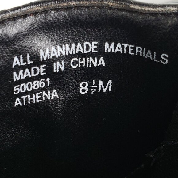 Vintage Mootsies Tootsies Booties Vegan Leather Chunky Y2K Square Toe size 8.5M - Picture 7 of 15